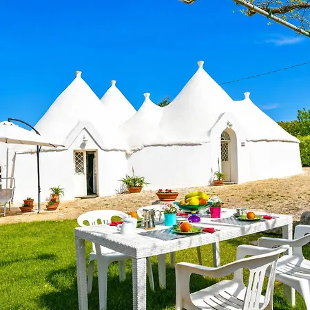 펜션 La Casa Sulla Roccia Trulli Pool - Happy 모노폴리